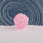 Glitter Bubblegum Beads 14mm Sequin Cluster Rhinestone 10pcs 4