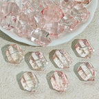 Gradient Faceted Hexagonal Prisms Glass Beads 20mm 25pcs 2