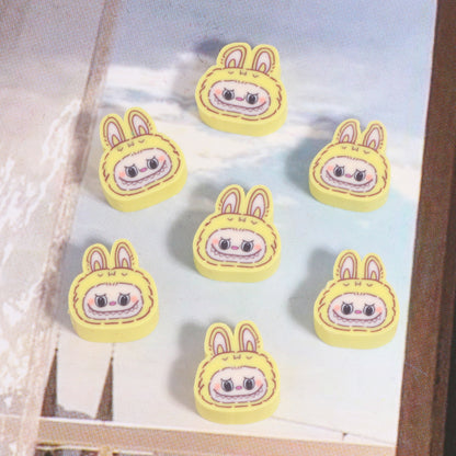 Labub Character Clay Beads 10mm Colorful Bunny Faces 200pcs 11