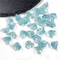 Czech Glass Beads Flower 12mm Iridescent Crystal Clear 50pcs 28