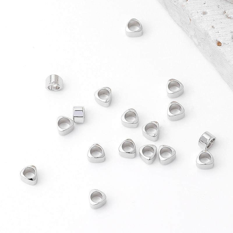 Brass Arc Triangle Spacer Beads 2.5mm 100pcs 4