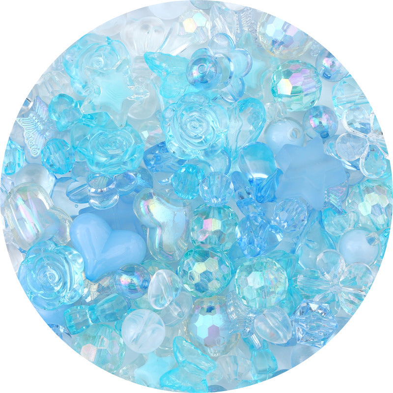 Mixed Style Acrylic Beads Colorful Hearts Bows Gems Assorted 10