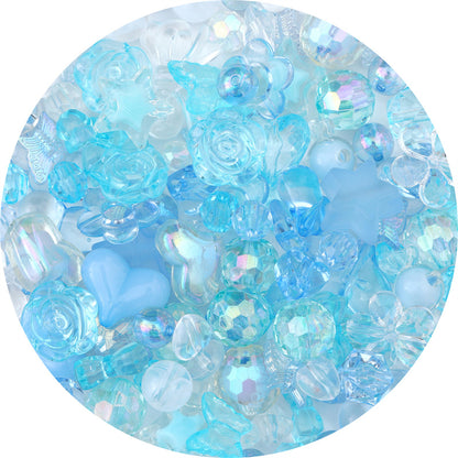 Mixed Style Acrylic Beads Colorful Hearts Bows Gems Assorted 10