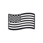 Silicone Focal Beads Red Blue Flag With Single Colored Stripe 20pcs 9