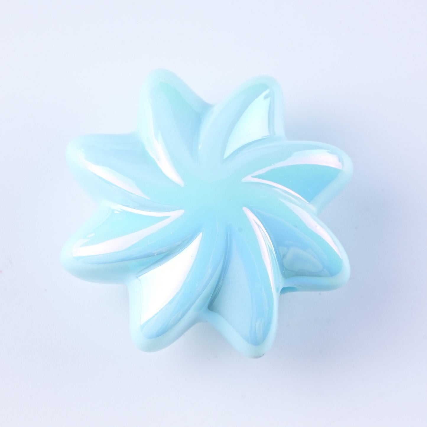 Plating Whirlwind Cookie Acrylic Beads 20mm 27mm Solid Colors 50pcs 9