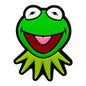 Silicone Focal Beads Frog Smiling Face Green 20pcs 5