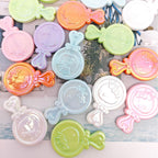 Plating KT Mirror Acrylic Beads 40mm Rounded Embossed Faces 50pcs