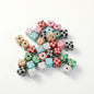 Polymer Clay Cube Rhinestone Beads 16mm Christmas Gift 30pcs 13