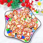 Silicone 3D Focal Beads Turkey Smiling Face Layered Feathers 20pcs 3