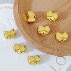 Bow Metal Beads 12mm Alloy Bow-Shaped with 4mm Hole 40pcs 3