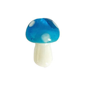 Mushroom Glass Beads 15mm 20mm Glossy Colorful Caps with Spots 100pcs 7