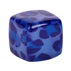 Jelly Colored Leopard Print Acrylic Square Beads 14mm 10pcs 3