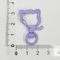 Zinc Alloy Puppy Head Keychain Clasps Spray Painted 35mm 20pcs 17
