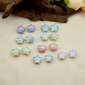 Oil Painting Star Resin Beads 19mm Iridescent Pastel 1pc 6