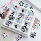 Painted Alloy Metal Beads Baking Shin-Chan Himawari Nohara Series 10pcs