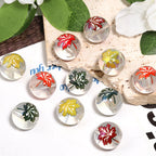 Transparent Maple Leaf Acrylic Beads 16mm Printed Thanksgiving 50pcs 4