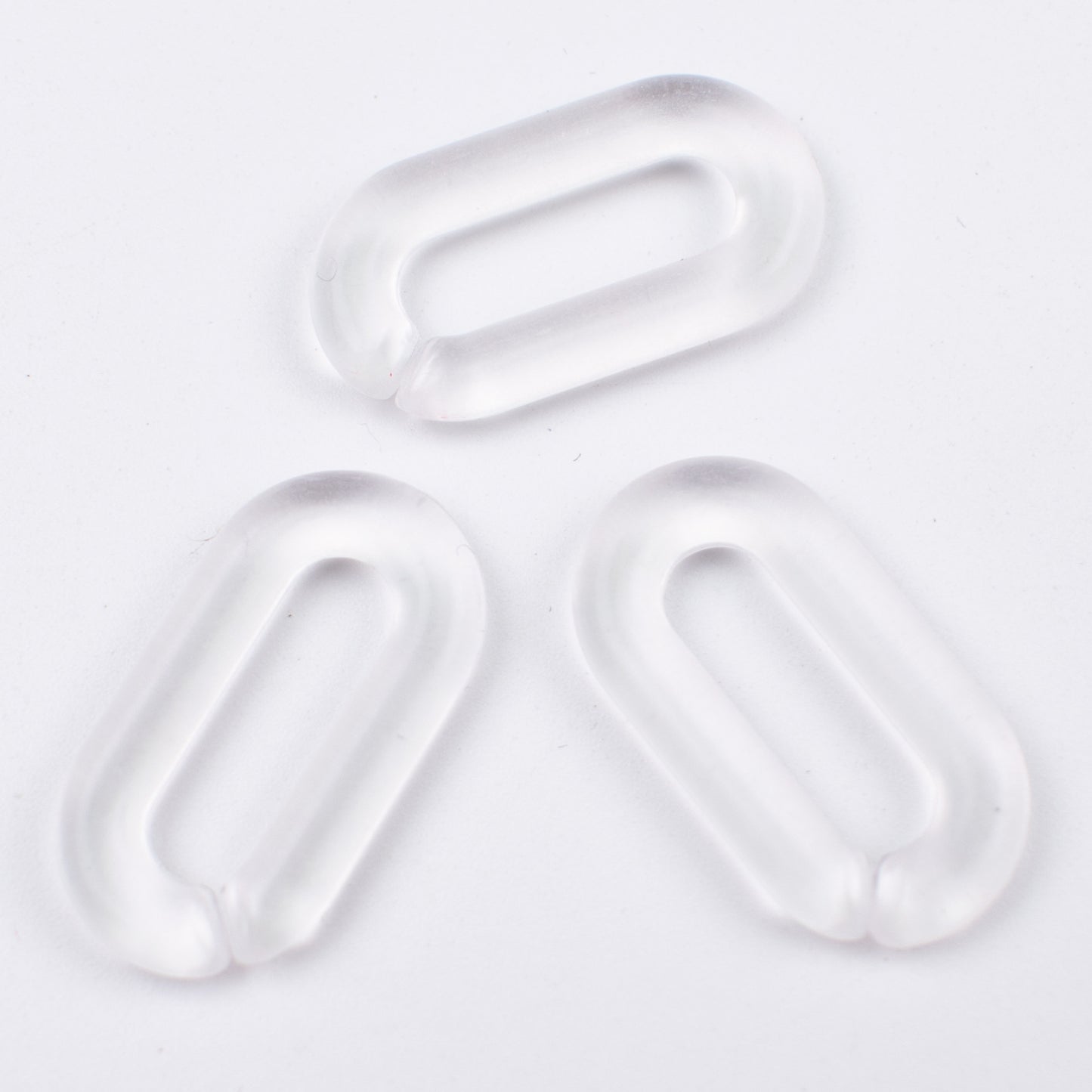 Matte Clear Acrylic Open Chain Links 20mm Colorful 100pcs 17