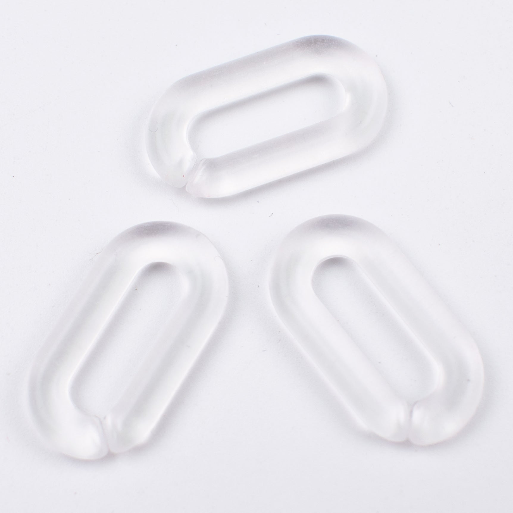 Matte Clear Acrylic Open Chain Links 20mm Colorful 100pcs 17