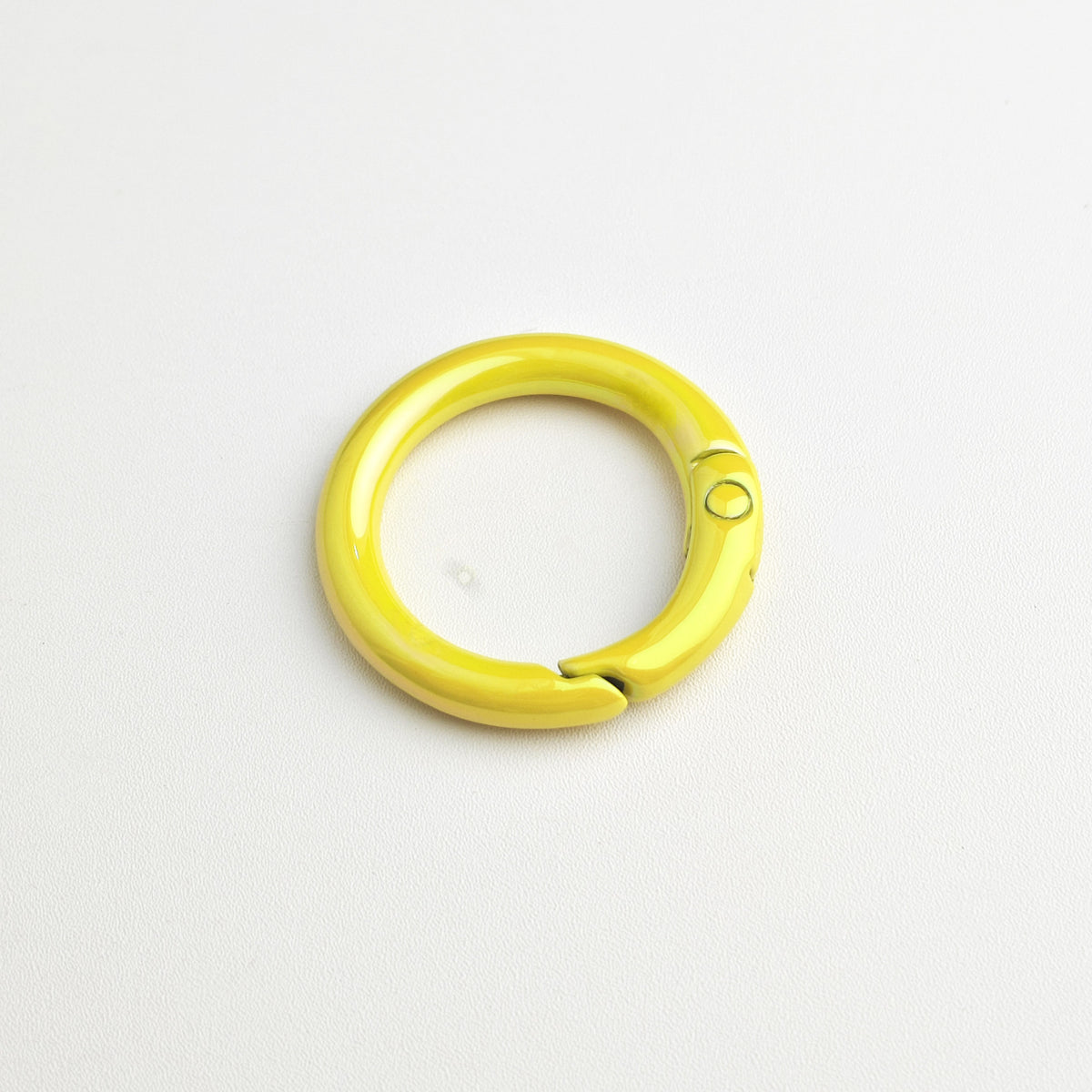 Alloy Iridescent Plating Spring Key Rings 20mm and 25mm 10pcs 22