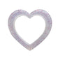Circle Love Glitter Silicone Focal Beads Glitter Design 10pcs 4