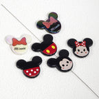 Flat Mickey Minnie Acrylic Beads 40mm Double-Sided 10pcs