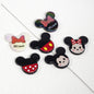 Flat Mickey Minnie Acrylic Beads 40mm Double-Sided 10pcs