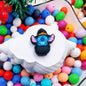 Silicone Focal Beads Wizard Hat Stitch Holding Black Witch Hat 20pcs 6