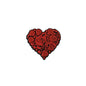 Silicone Focal Beads Valentine Roses Heart Shaped 20pcs 8