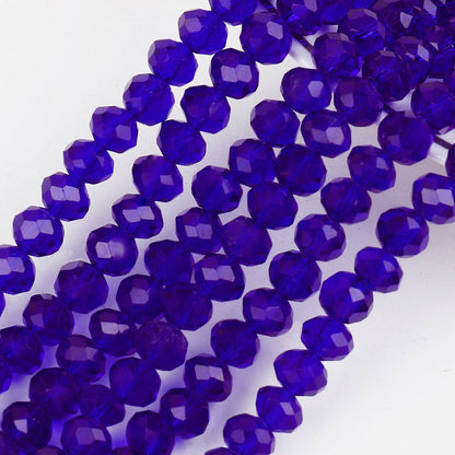 Transparent Faceted Glass Beads 10mm Colorful Mixed 136pcs 14