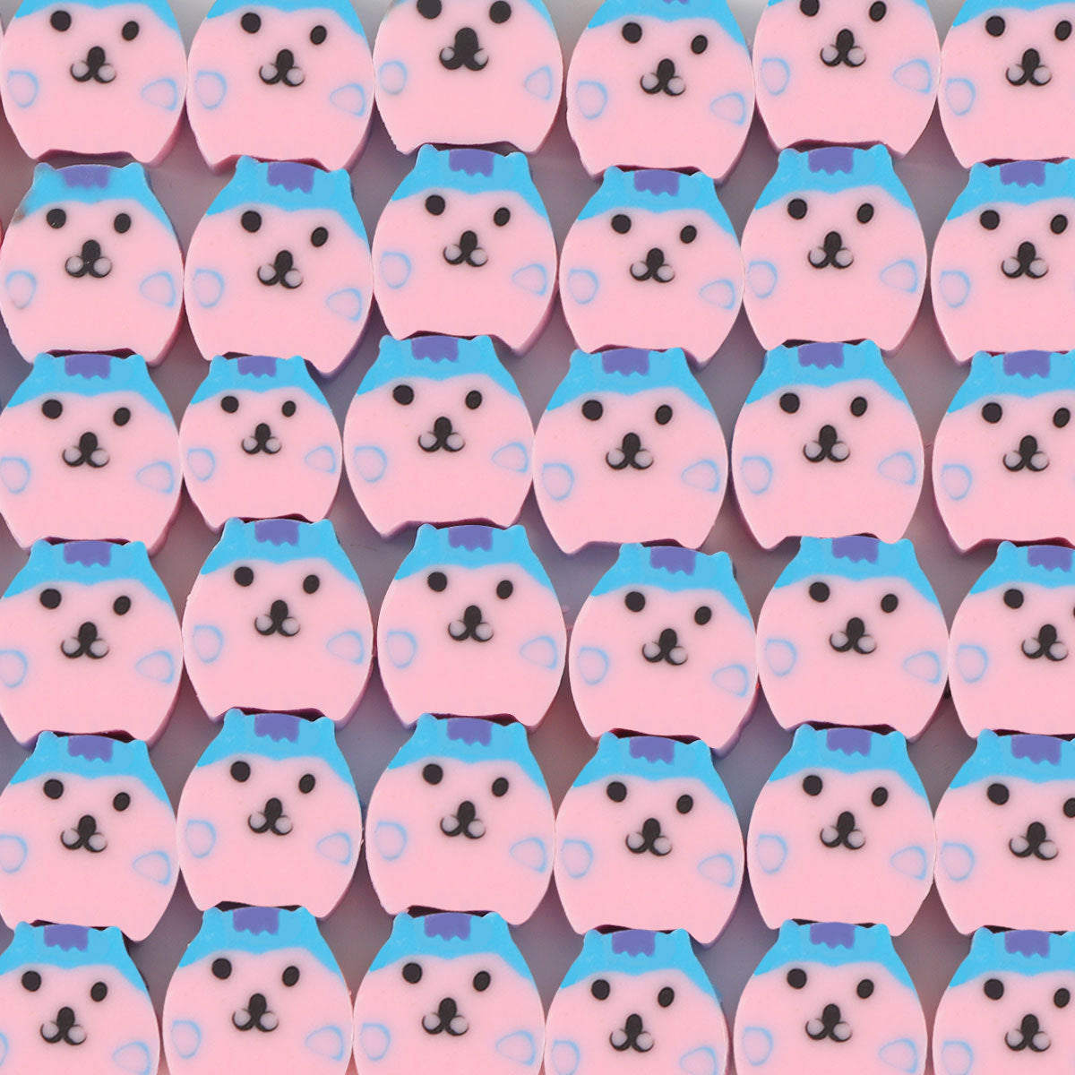 Animal Flat Clay Beads 9mm Cheerful Puppy Pattern Polymer 100pcs 8