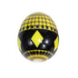 Easter Heart Egg Acrylic Beads 20mm Plaid Pattern 10pcs 7