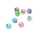 UV Plating Round Acrylic Beads 16mm Hello Kitty Printed 100pcs 3