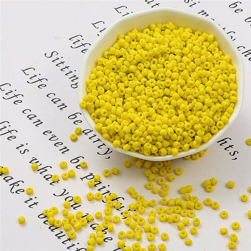 Frosted Seed Glass Beads 3mm Soft Matte Colors 1400pcs 4