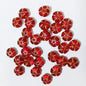 Czech Glass Beads Pumpkin 10mm Glossy Orange Gold 100pcs 12