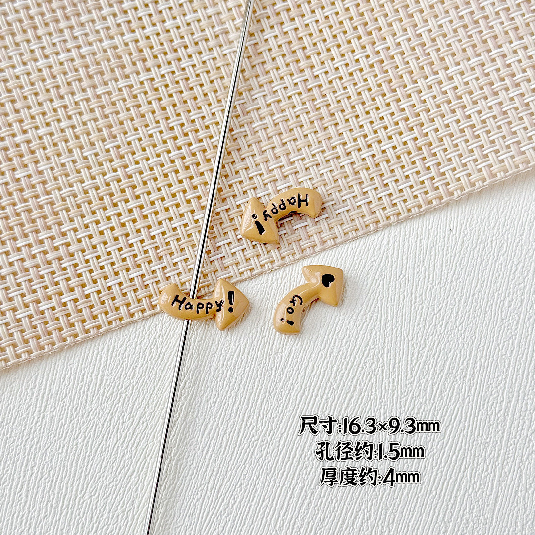 Arrow Metal Beads 29mm and 16mm Multi-Hole Enamel Painted 10pcs 22