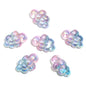 Plating 3D Cloud Acrylic Beads 16x24mm Transparent Iridescent 50pcs 8