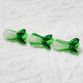 Lampwork Glass Beads Chinese Cabbage 9x20mm Translucent Green 20pcs 5