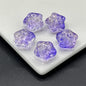 Meteor Crater Five-Pointed Star Glass Beads 14mm Transparent 100pcs 11