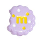 Hand Painted Bitten Cookie Acrylic Beads 22mm Enamel Glossy 10pcs 31