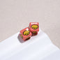 Tiny Cartoon Pattern Printed Acrylic Square Beads 10mm Glossy 30pcs 8
