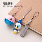 Colorful Phone Strap Keychain Mini Lobster Clasp Nylon Cord 50pcs 4