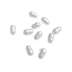 Vintage Shaped Imitation Pearl Acrylic Beads Soft White Luster 10pcs 5