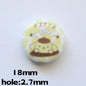 Disc Acrylic Beads 18mm Sanri Figures Pastel Mixed 20pcs 11
