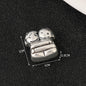 European Style Metal Beads Silver Tone Large Hole 50pcs 5