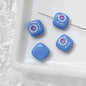 Cat Eye and One-Eyed Beast Metal Beads 10mm Baking Painted 10pcs 25