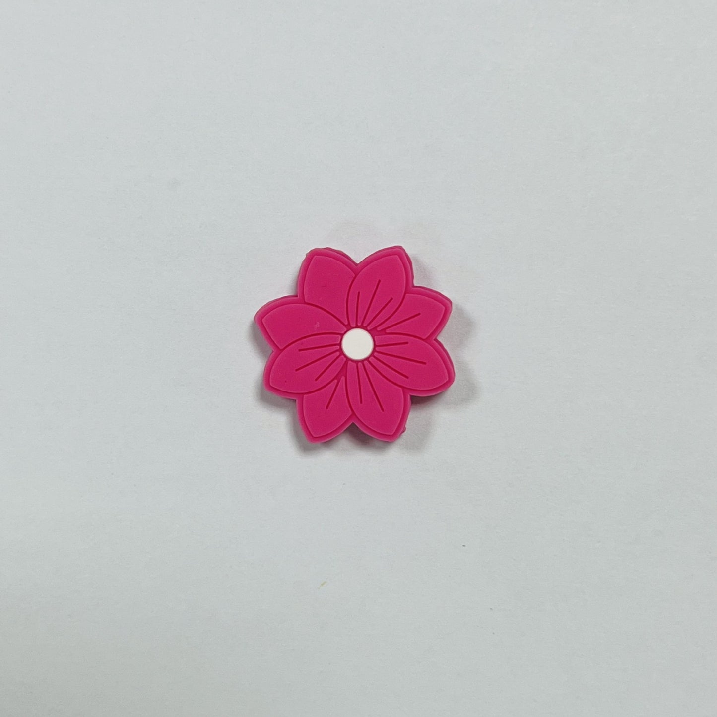 Silicone Focal Beads Flower Macaron Color Etched Petal Design 20pcs 11