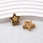 Star Acrylic Beads 22mm Cat Pattern Glossy Colorful 20pcs 7