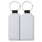Sublimation Blank Keychain White Metal Ring Multiple Shapes 15