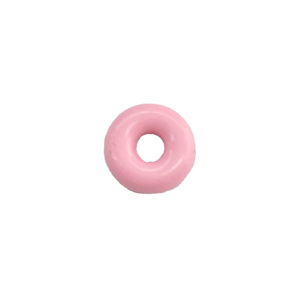 Alloy Donut Spacer Beads 5mm Baking Painted Solid Color 30pcs 5