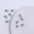 Hollow Tassel Cone CCB Plastic Beads 15x10mm Silver 500pcs 6